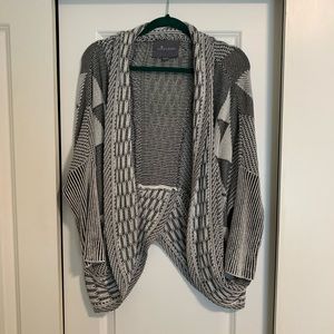 Open cardigan sweater